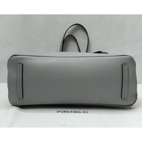 Marc Jacobs Women`s The Editor Griffin Rock Grey Zipper Satchel Shoulder Bag - Picture 6 of 16